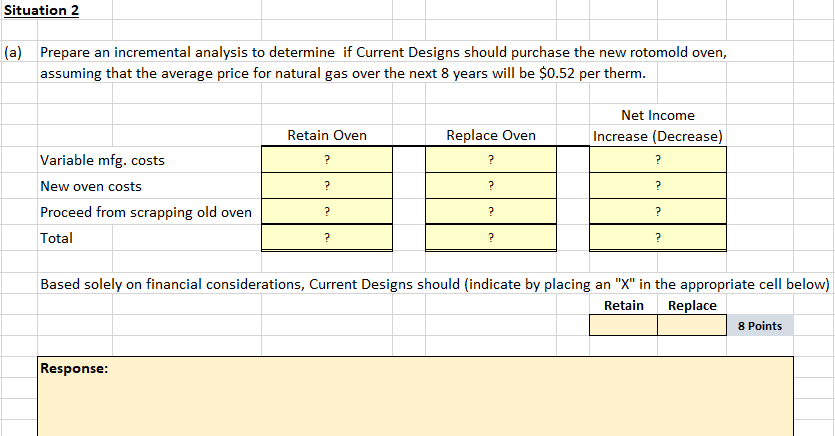 Situation 2 Current Designs is always working to identify ways to increase