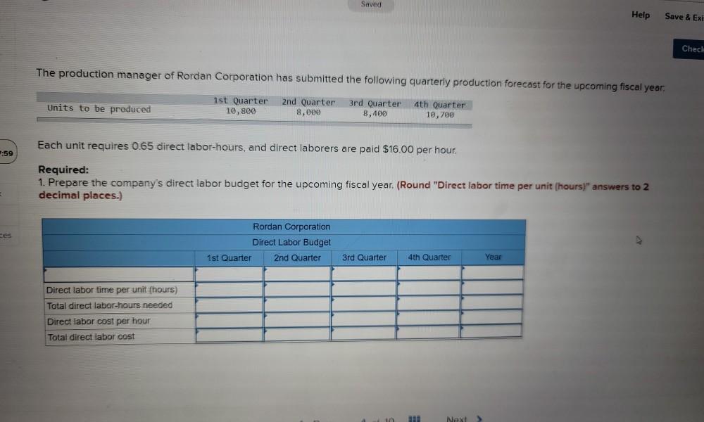 please help me. thank you. Saved Help Save & Exi Check