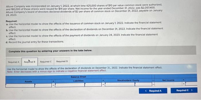 on January 1,2022, ot which time 425,000 shares of $10 par volue