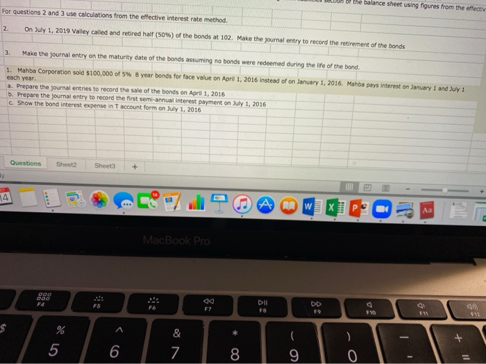  of the balance sheet using figures from the effectiv For questions