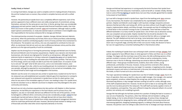 The Question: What are the recommendations for this case study according to