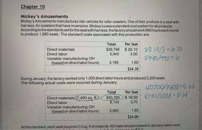 need 2,4,&6 how is 4&6 not 600&320 Chapter 10 Mickey's Amusements Mickey's