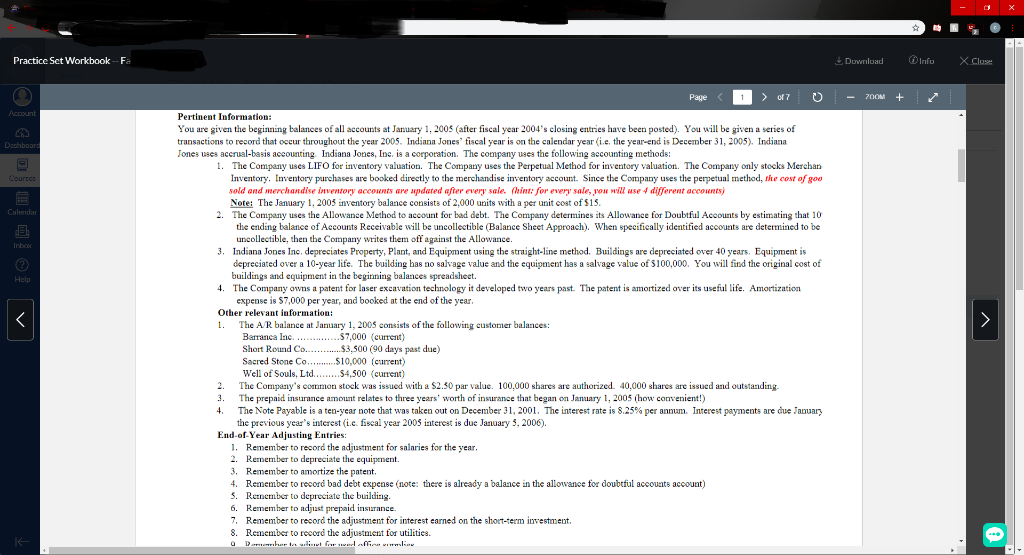 chboard Courses Page 07 0 Practice Set Directions: You, as the main