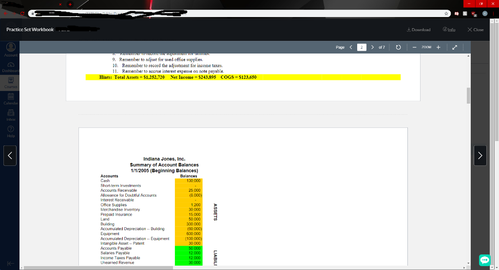 accountant for Indiana Jones, Inc., are responsible for recording all the transactions
