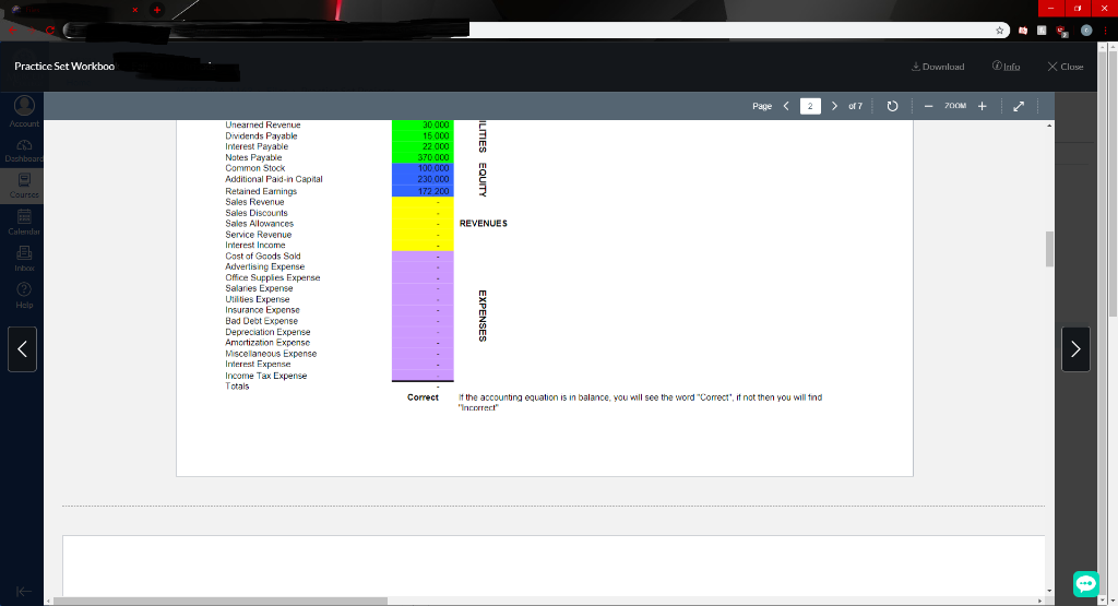during the year, as well as the adjusting entries at the end