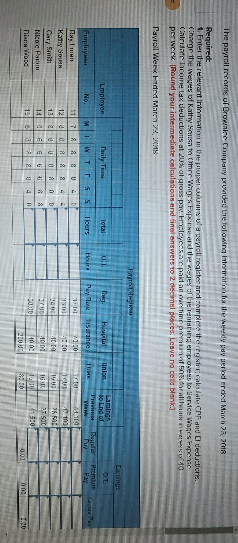  I will be needing the answers from the beginning to the