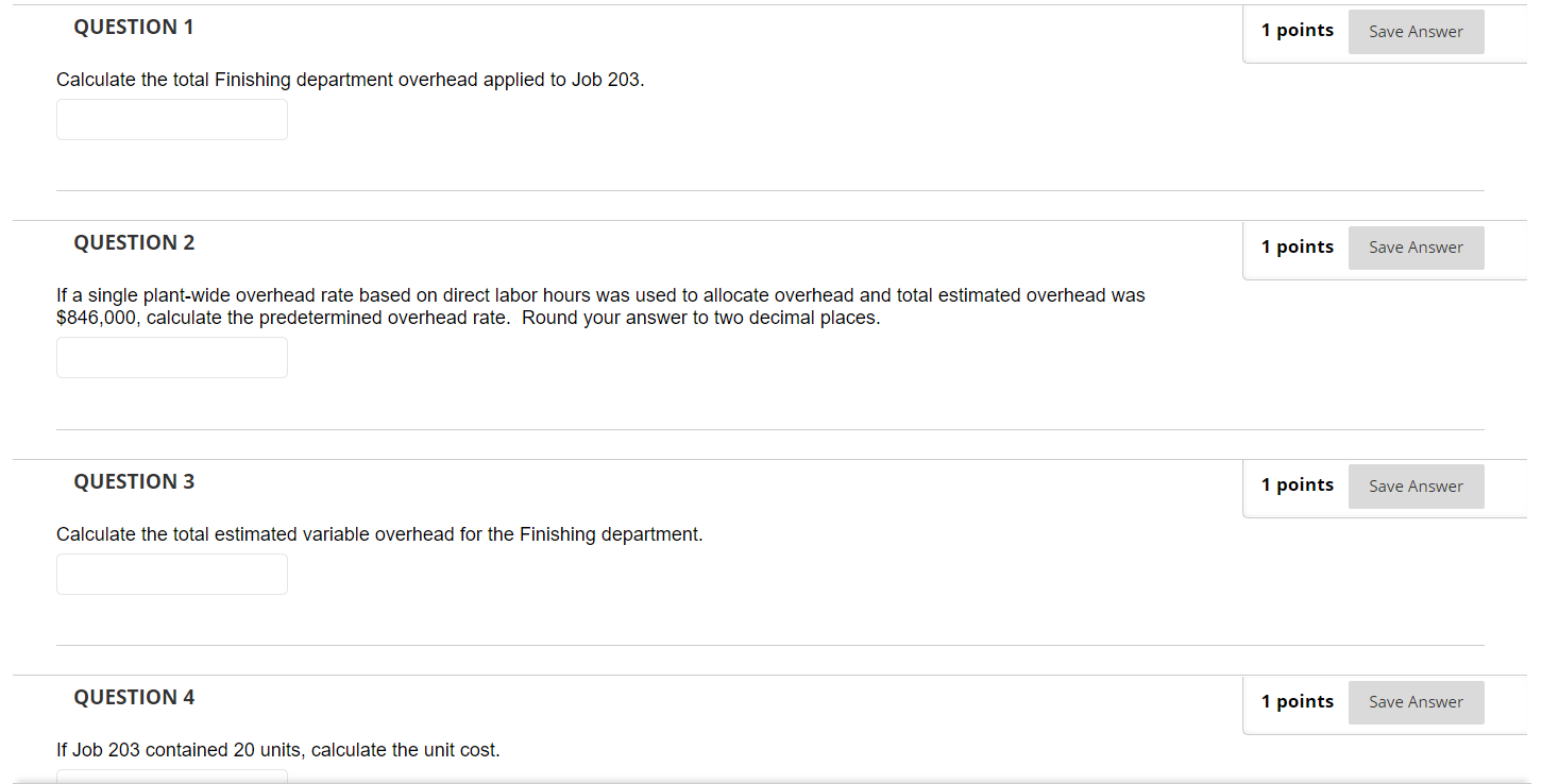 213 Departmental Predetermined Overhead Rates @L02-1, L02-2, QLO2-4 White Company has two