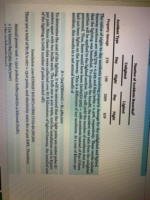 about Highway lighting and its role in accident reduction. Poor highway lighting