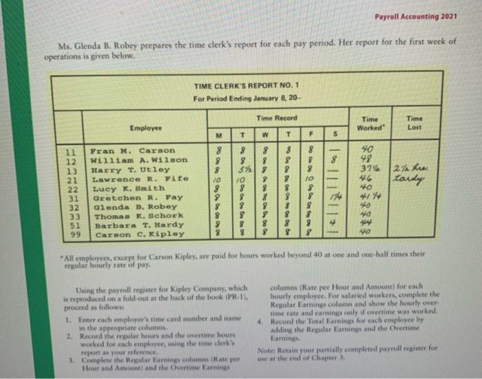 A, presented at the Each employee is paid for hours actually worked