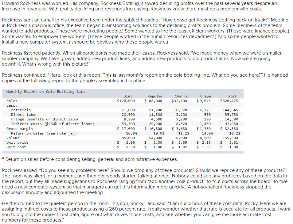  Need Required A, Required B, and Required C. Thank you! Howard