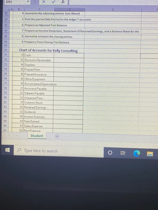 business Events. (Complete) Posting to T-Accounts Preparing an Unadjusted Trial Balance An