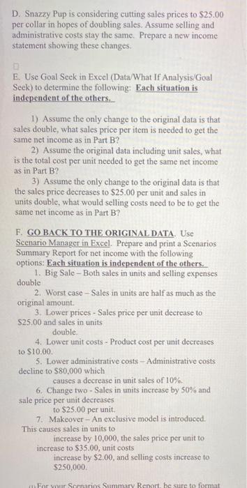 count The Snazzy Pup Company makes many items and one of them