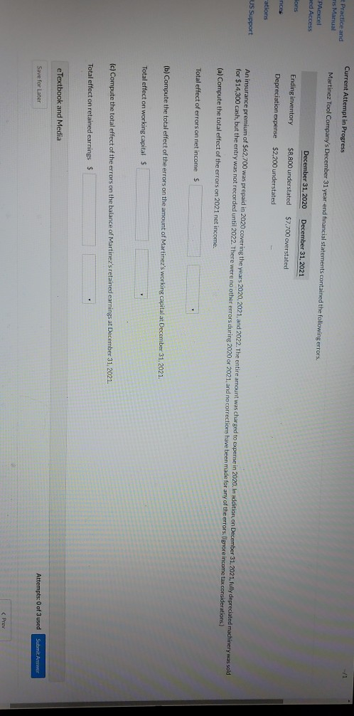  Current Attempt in Progress Practice and s Manual Martinez Tool Company's