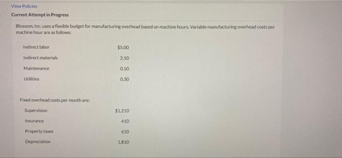  View Policies Current Attempt in Progress Blossom, Inc uses a flexible