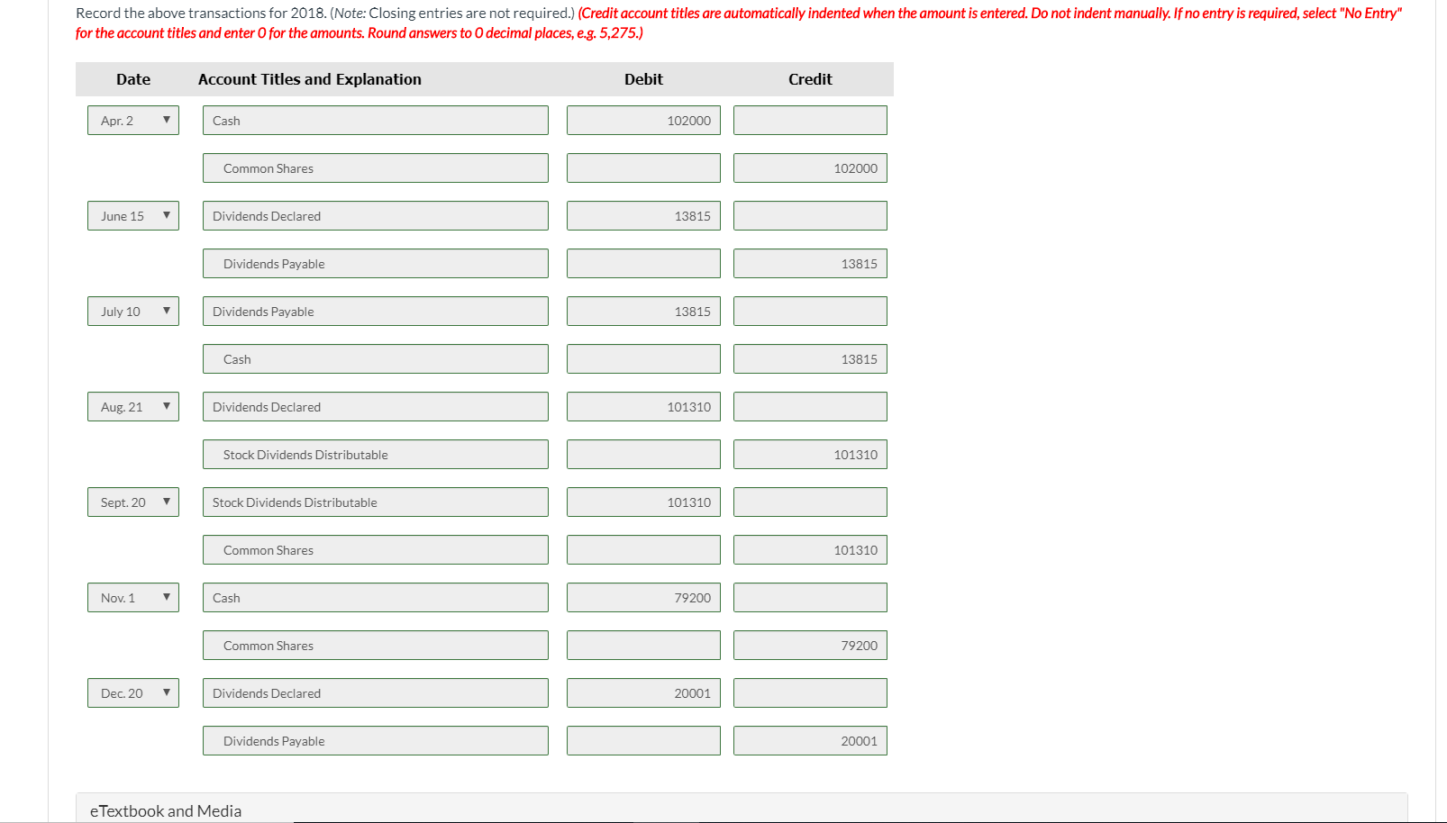solution. On January 1, 2018, Golden Corporation had 87,000 common shares, recorded