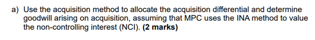 ZSI's comparative statement of financial position as at December 31, 20X7, and
