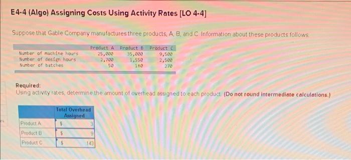 cost driver Information for Gable Company follows Activity Cost Pools Machining Designing