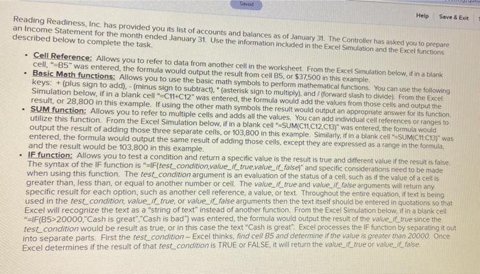 can you help me with this? it's excel vod Help Save &