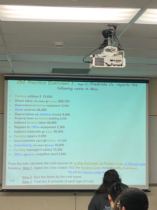  Chi Practice Exercises 1. Page 27) Fredricks Co. reports the following