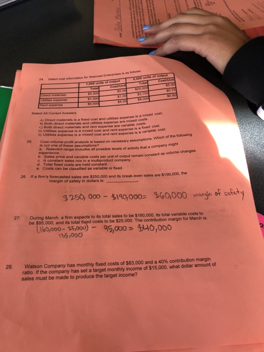 is required under GAAP. b. Cost behavior outside of the relevant range