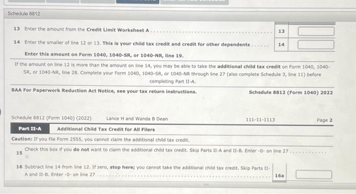 following expenditures for 2022 : & & \\ \hline Medical expenses (not