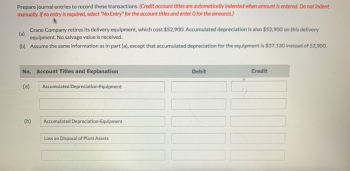  manually. If no entry is required, select "No Entry for the