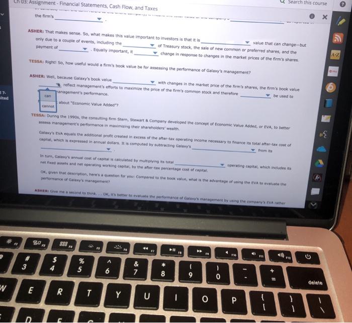 due to a couple of events, including the of Treasury stock, the