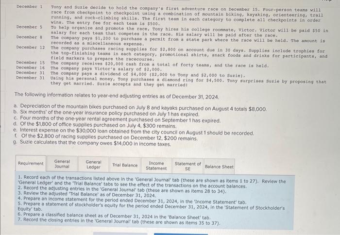 2-4, 2-5, 2-6, 2-7,2-8) Tony and Suzie graduate from college in May