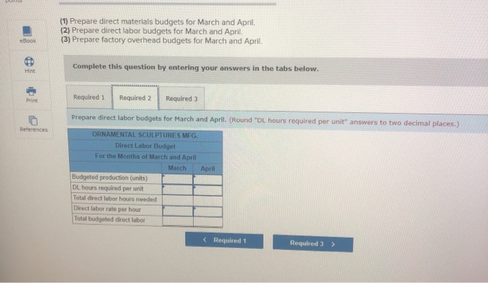 of direct materials at a cost of $3 per pound and 0.4