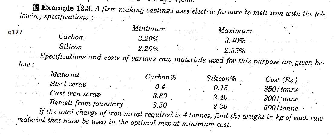 I need the answer as soon as possible Example 12.3. A firm