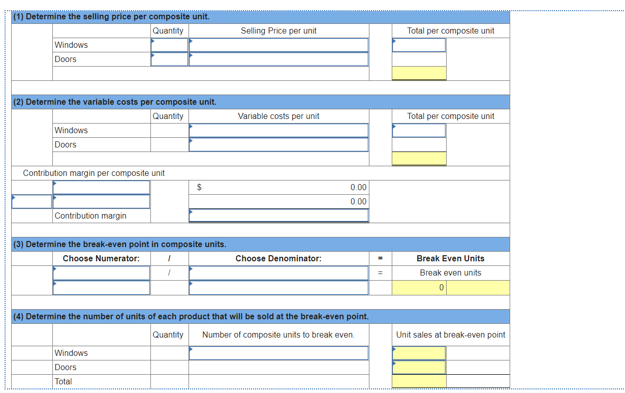 sells windows and doors in the ratio of 7:3 (windows:doors). The selling