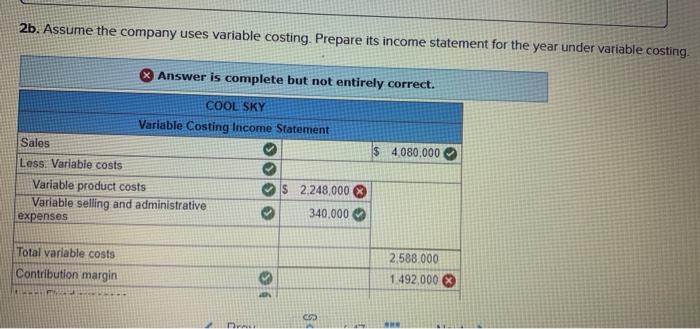 Manufacturing costs Direct materials per unit Direct labor per unit Variable overhead