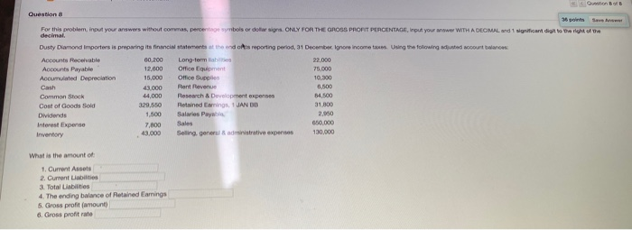  urton B1 Question pos For this problem, input your answers without