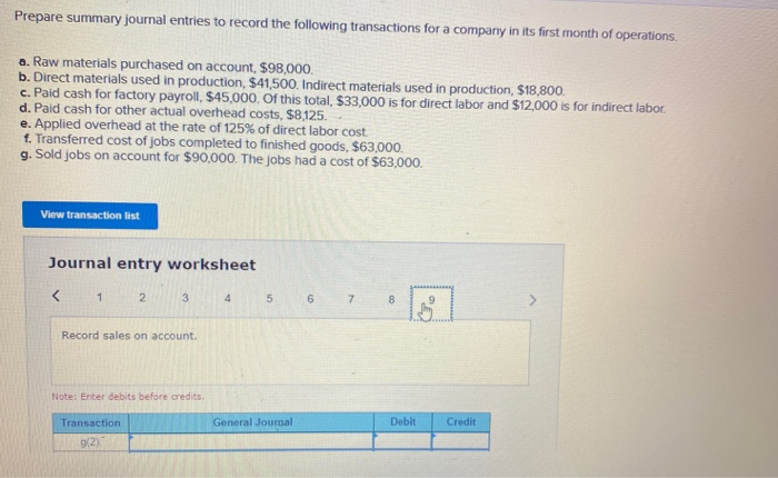 $41,500. Indirect materials used in production, $18,800. c. Paid cash for factory
