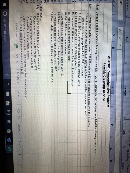 Clipboard Font Formatting Alignment Number Table Styles H12 x R 2