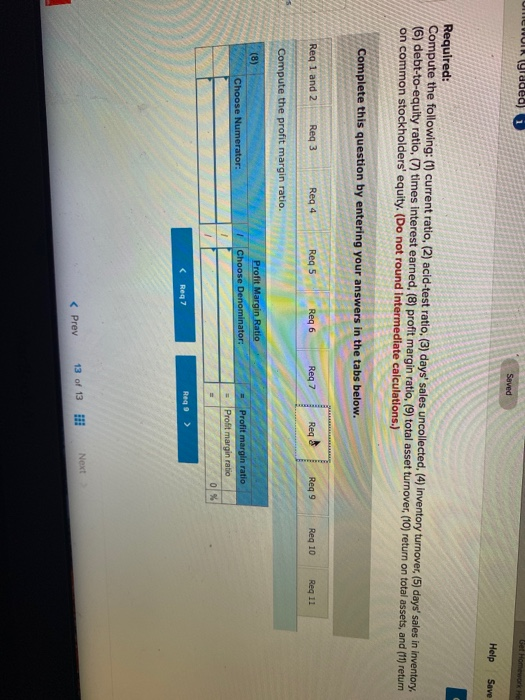 $35,587) CABOT CORPORATION 0.88 points eBook Print Income Statement For Current Year