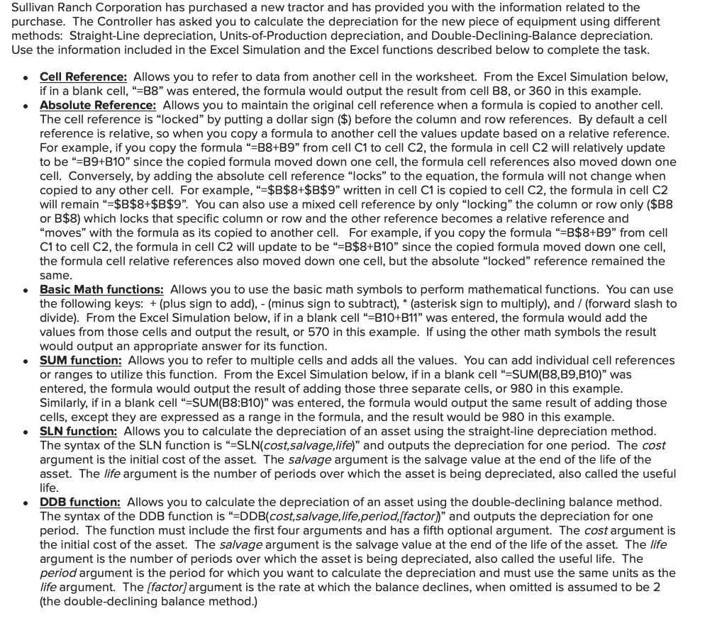 Can I please get the answer in formula format!! thanks Sullivan