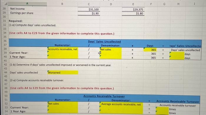 Year: (B5+B10) B C D F E E Simon Company's year-end balance