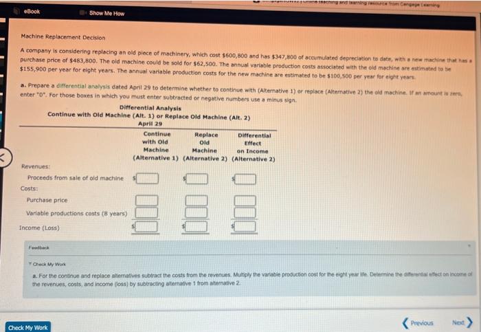  hingaming Catering eBook Show Me How Machine Replacement Decision A company