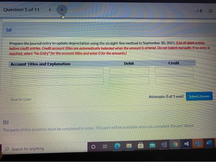 sells equipment on September 30, 2021, for $38,990 cash. The equipment originally