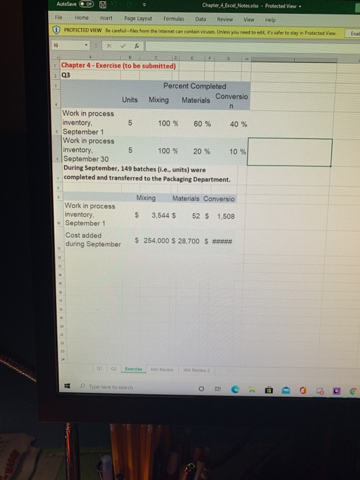  AutoSave Chapter 4. Excel_Notes.xlsx Protected View File Home Insert Page Layout