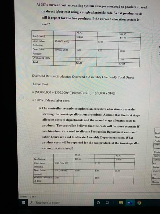 ANSWER QUESTION (D) only!! ONLY NEED ANSWER TO (D)! A) 3C's