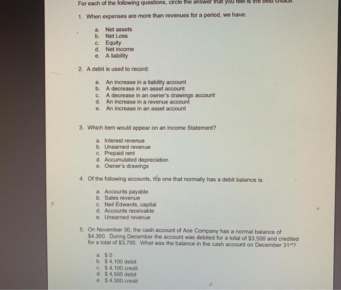  please just put the the question # and the correct letter