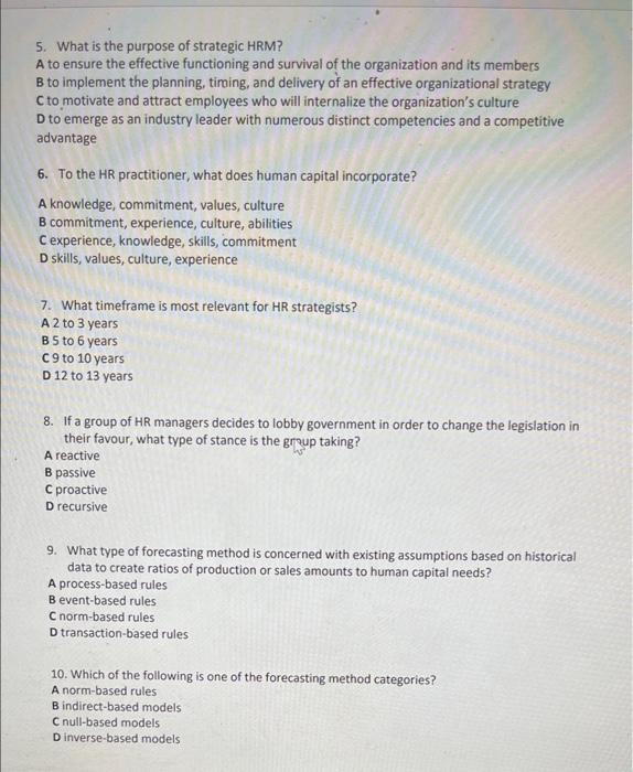 please give reason for ur answer 5. What is the purpose of