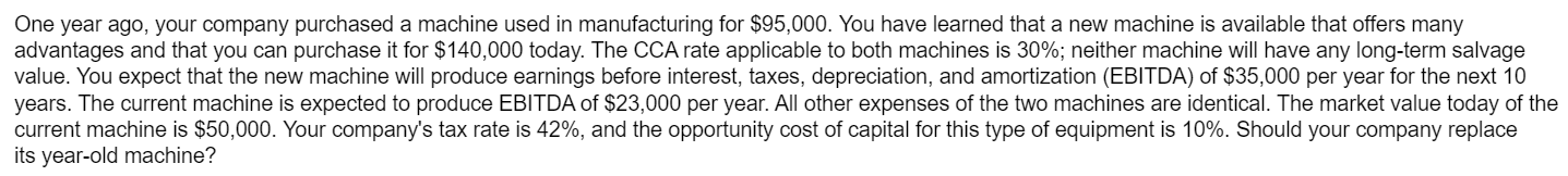 production, the bike is expected to make $292,500 per year for 10