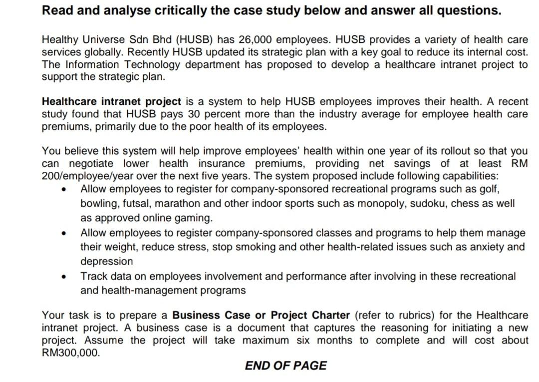 Old MathJax webview Read and analyse critically the case study below and