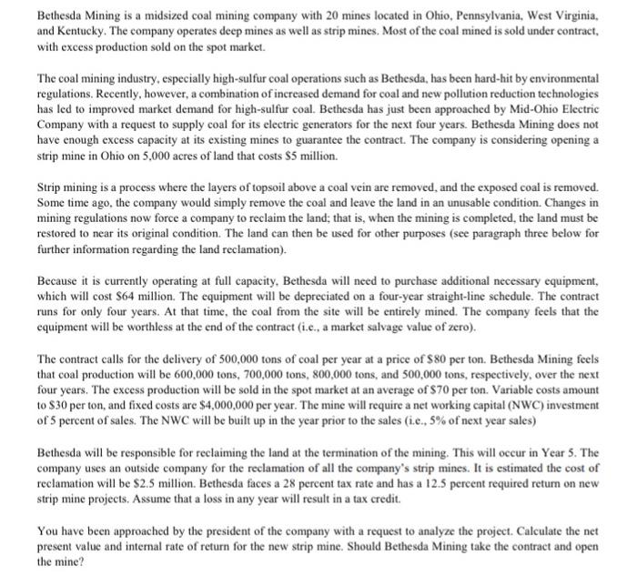 Use Excel to find answer and follow the "Notes for Solution" in