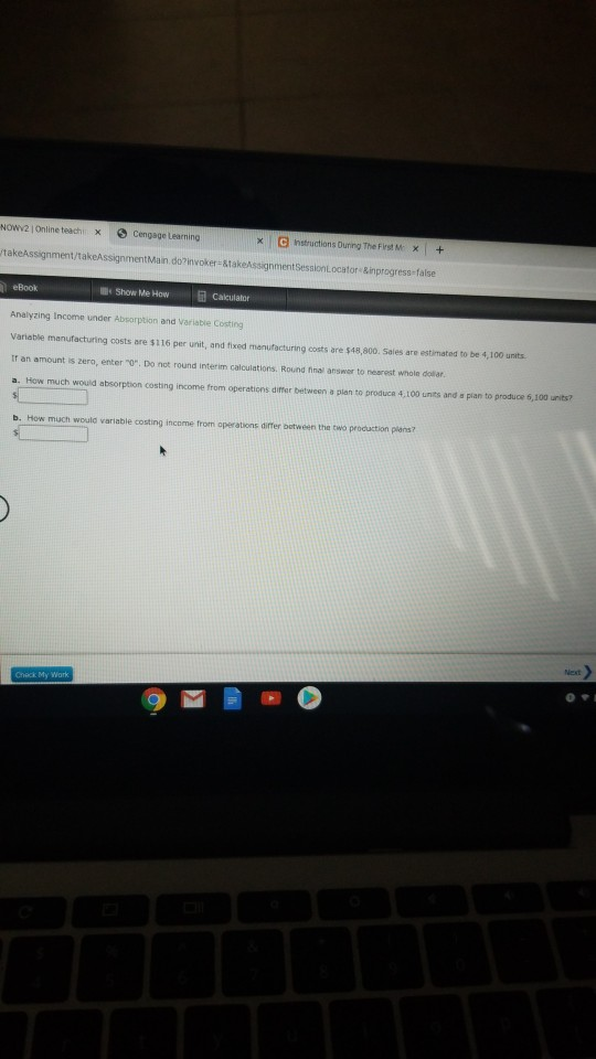 WV2 Online teachi Cengage Learning * C nstructionsDuring The First M
