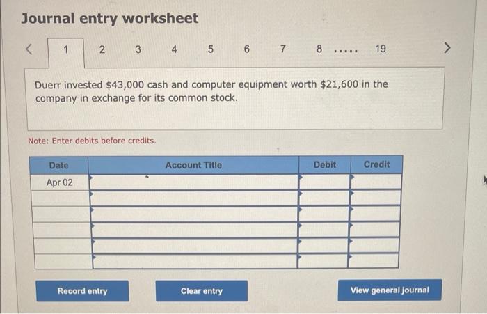 P5, P6 On April 1, Melanie Duerr created a new travel agency,