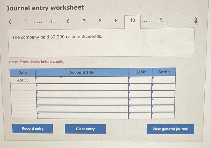 collected $26,000 cash for commissions revenue. xpril 28 The company paid $1,400